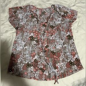 Women’s tie front blouse